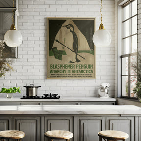 Penquin funny print Poster