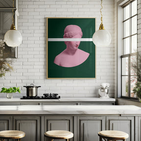 Pink and Green Artemis Poster