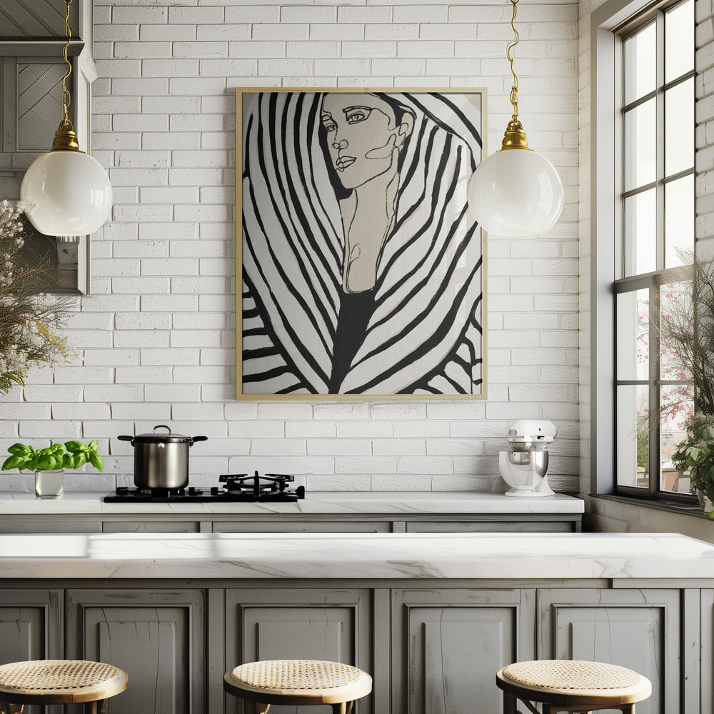 Striped Coat Poster