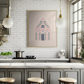 Christmas Gingerbread House Poster