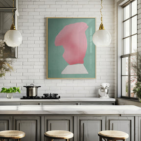 Stone Sculpture In Pink Poster