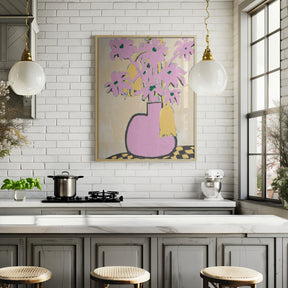 Pink Vase Poster