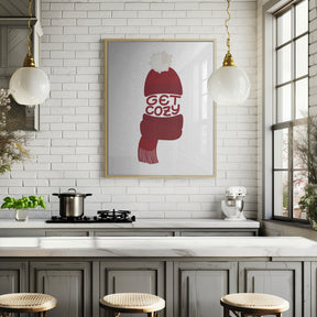 Get cozy (red) Poster