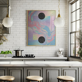 Black Hole Pastel Cosmos Poster