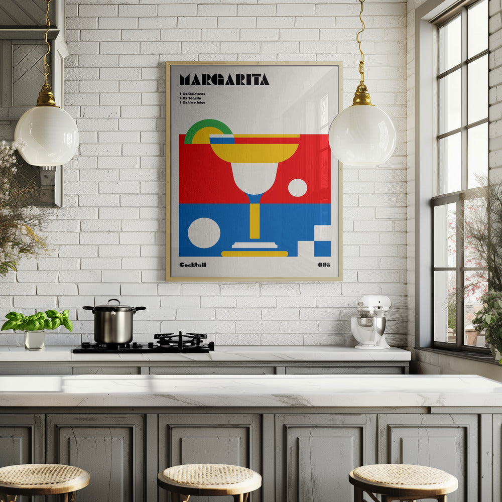 Margarita Bauhaus Cocktail Poster