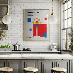 Manhattan Bauhaus Cocktail Poster