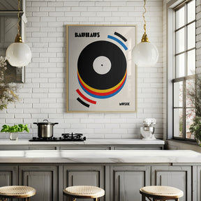 Bauhaus Musik Retro Illustration Poster