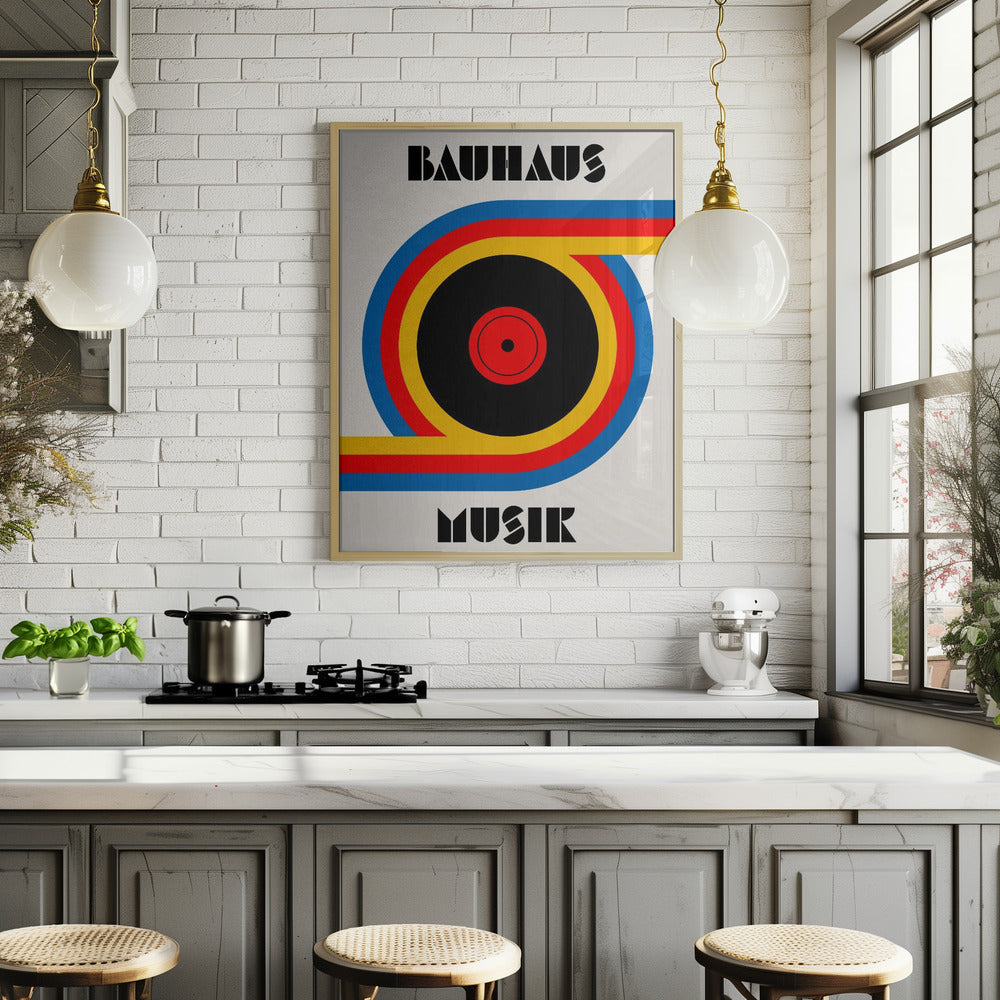 Bauhaus Musik Vinyl Poster