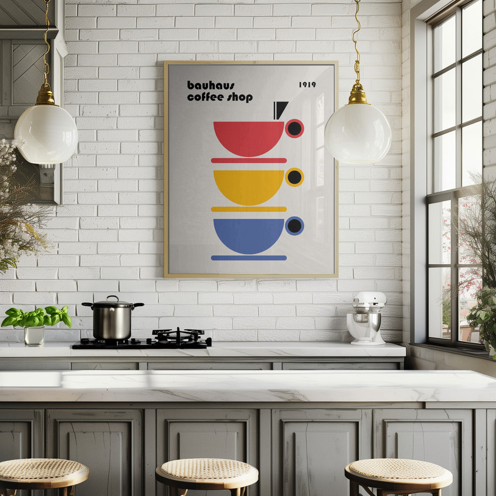 Bauhaus Coffee Minimalist Poster