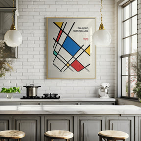 Bauhaus Geometric Design Retro Poster