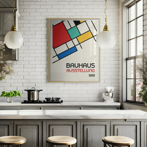 Bauhaus Geometric Design Retro Poster