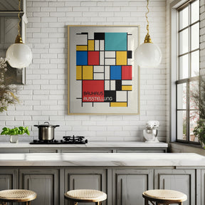 Bauhaus Geometric Design Retro Poster