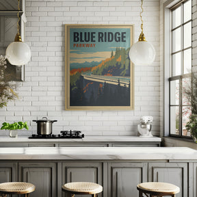 Blue Ridge Parkway Travel Print Poster