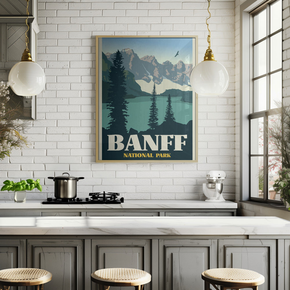 Banff National Park Travel Print Poster