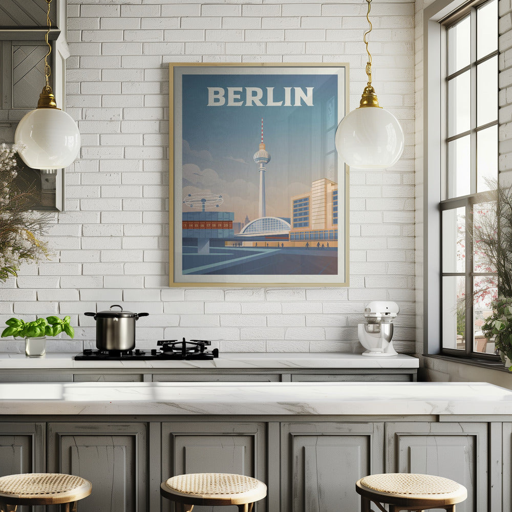Berlin Cityscape Travel Print Poster