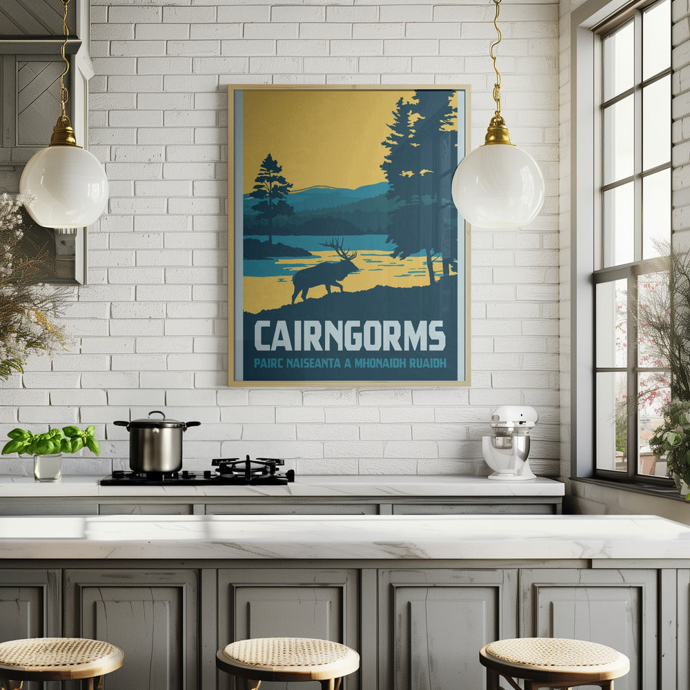 Cairngorms National Park Travel Print Poster