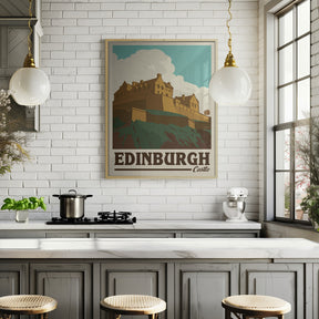 Edinburgh Castle Travel Print Poster