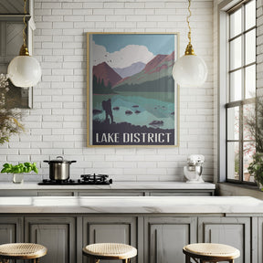 Lake District Travel Print Poster