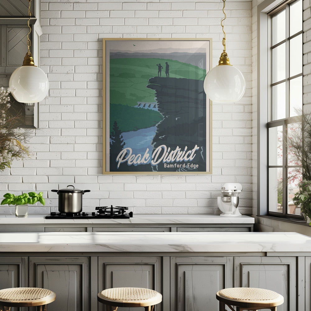 Peak District National Park Travel Print Poster