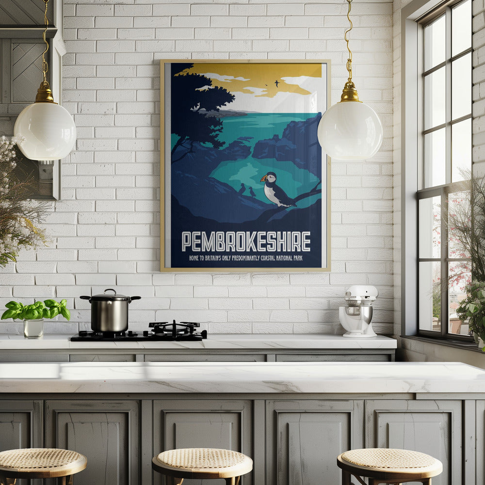 Pembrokeshire Travel Print Poster