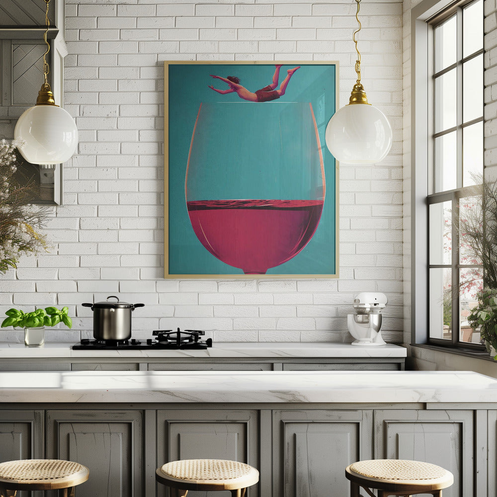 Wine Dive Poster