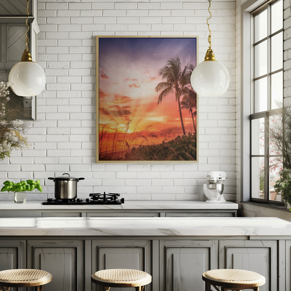 BONITA BEACH Picturesque Sunset Poster