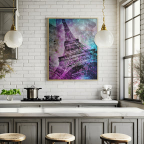 Pop Art Eiffel Tower Poster