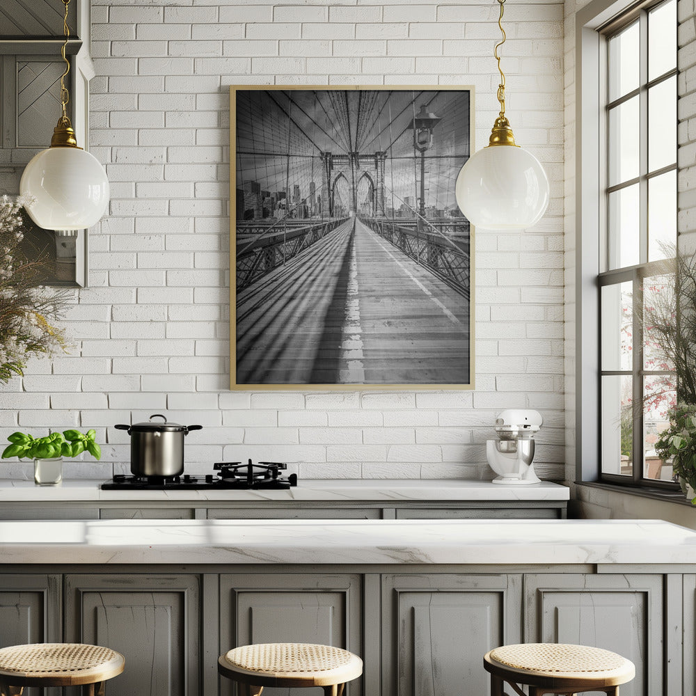 NEW YORK CITY Brooklyn Bridge Poster