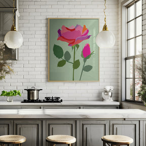 Popart Rose I Poster