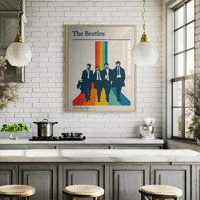 The Beatles Retro Gig Poster Poster