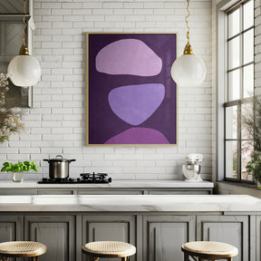 Abstract Forms Violet Poster