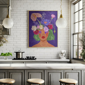 Flower head Poster