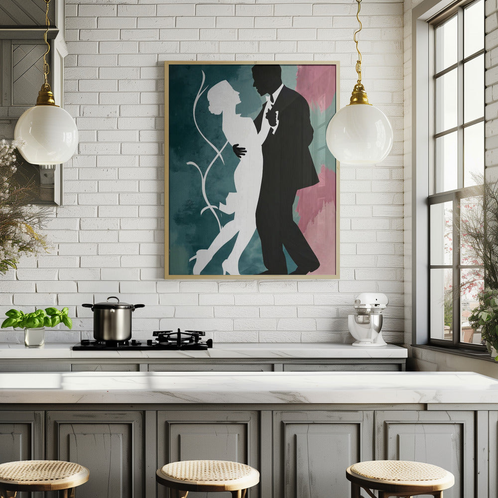 Elegant Couple Dancing Poster