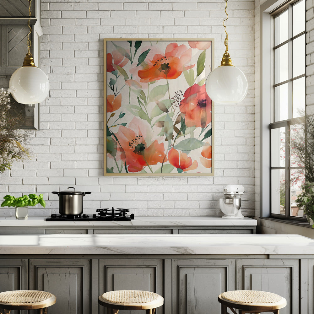 Watercolor Floral No. 10 Poster