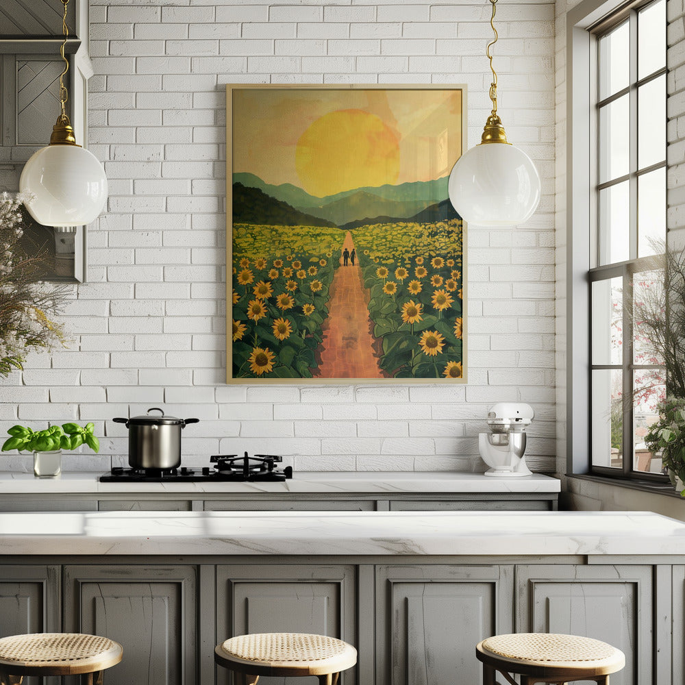 Sunflower Plantation Poster