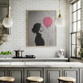 The Girl With the Pink Balloon Poster