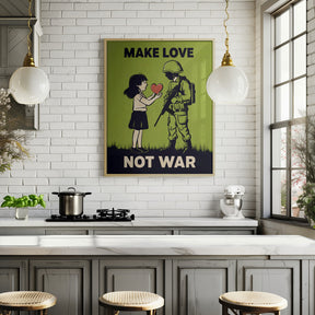 Make Love   Not War Poster