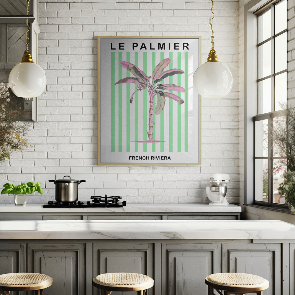 Stripedpalmpurplepink Ratioiso Poster