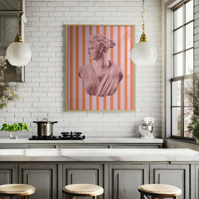 Artemispinkorangestripes Ratio2x3 Poster