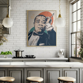 Louis Armstrong Portrait Poster