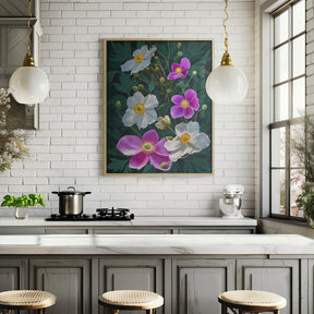 Anemone Flowers Poster