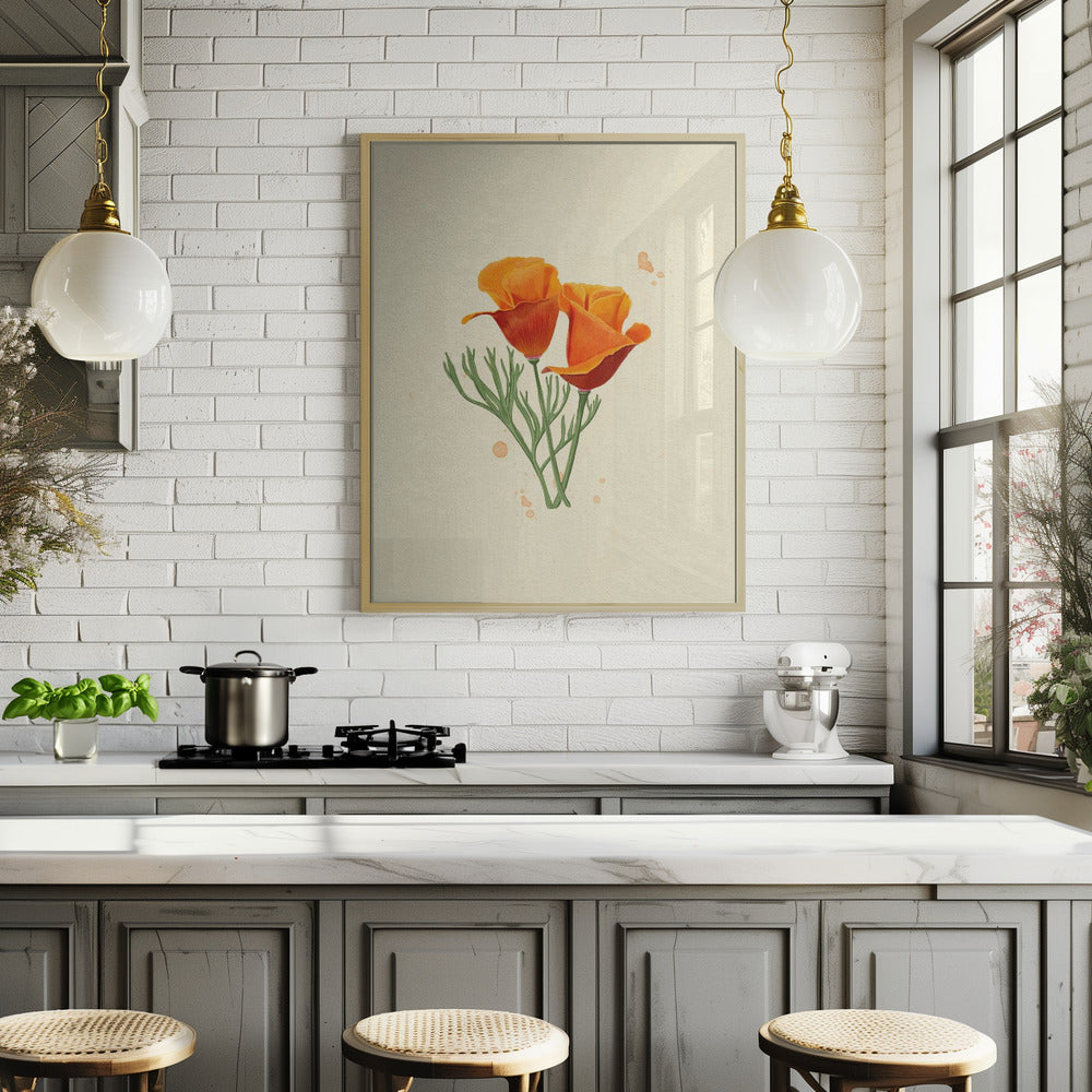 California Poppy Poster