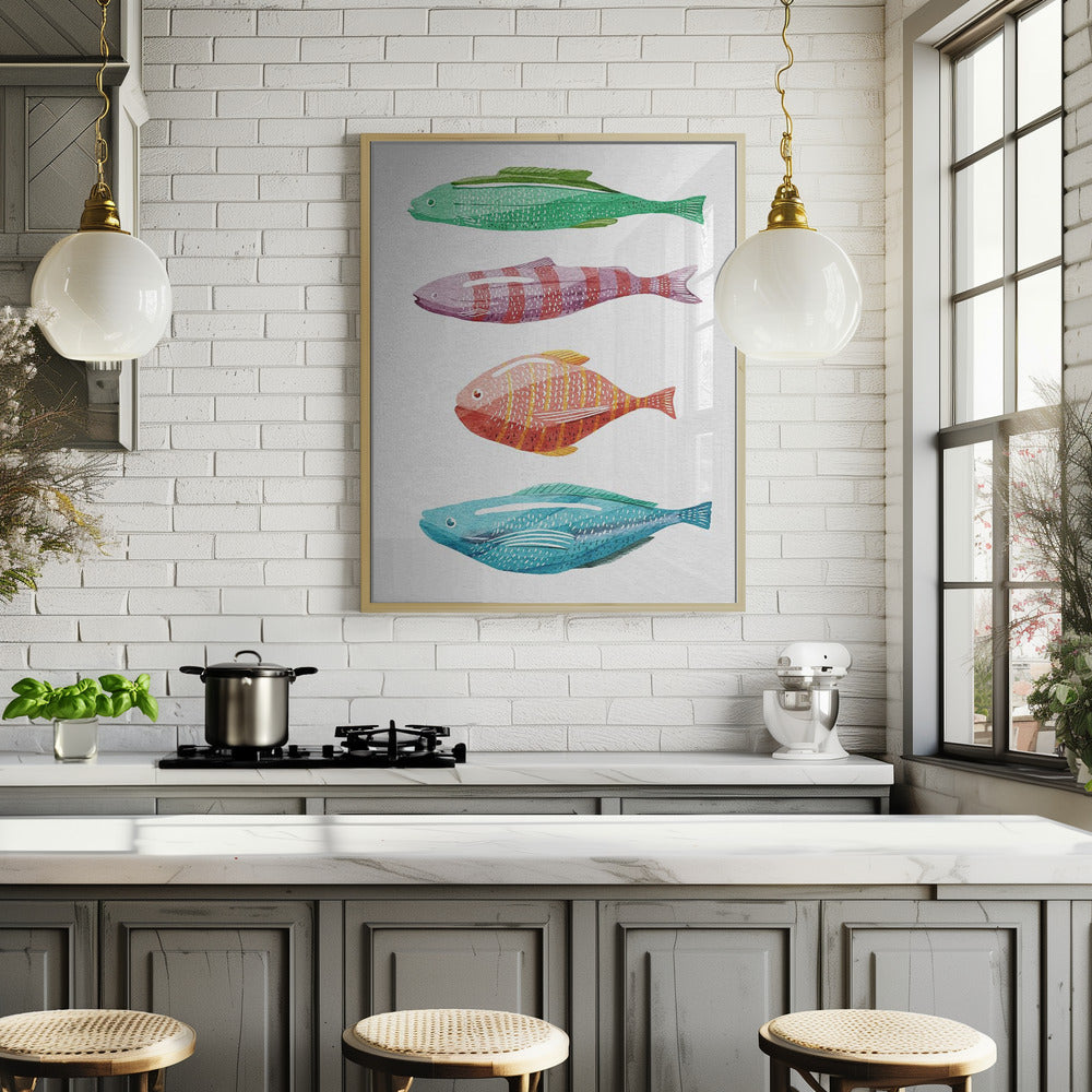 Colorful Fish Poster