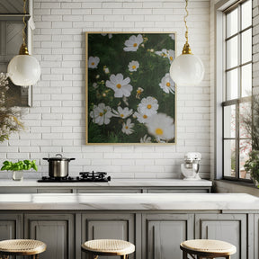 White Flowers Poster