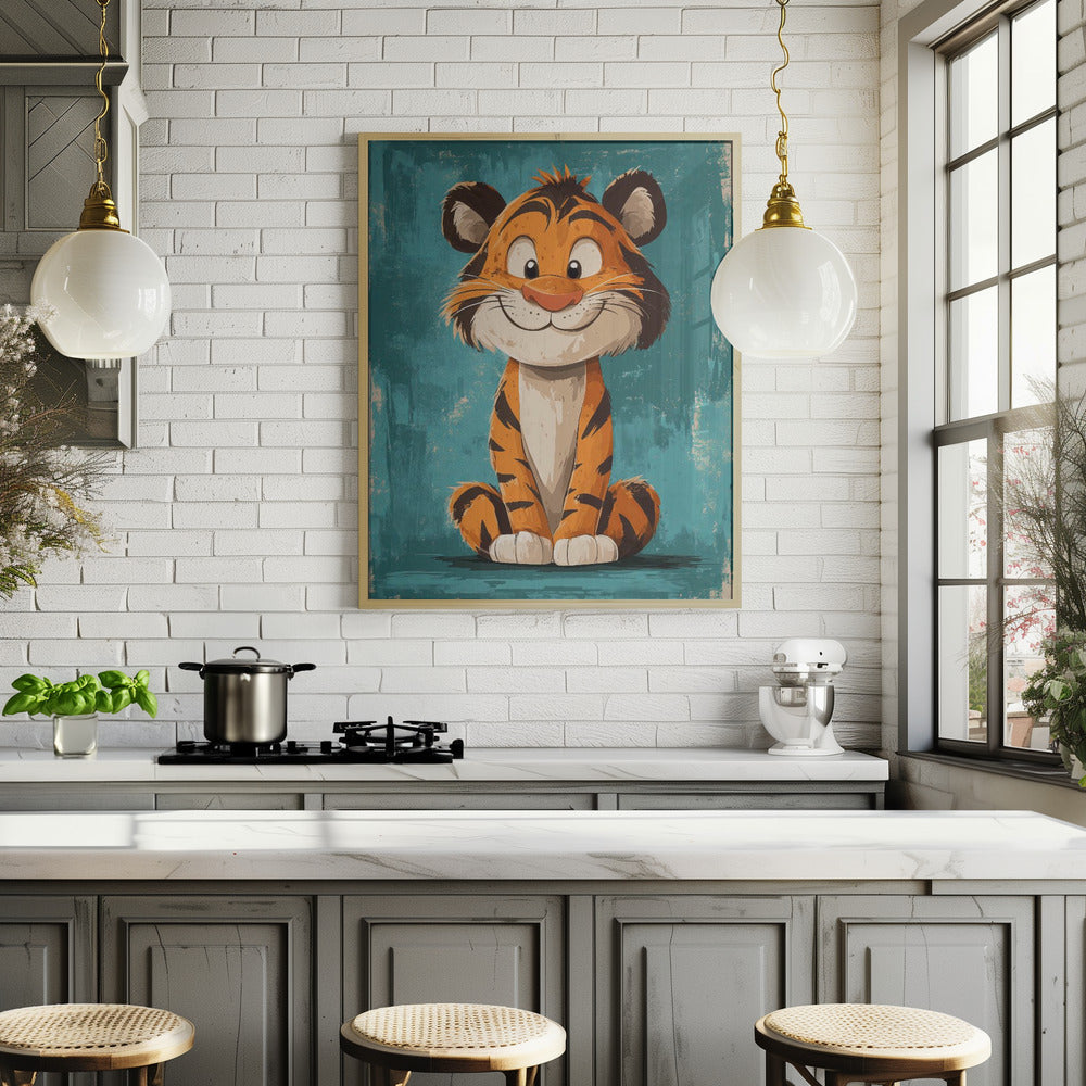 Happy Tiger Poster