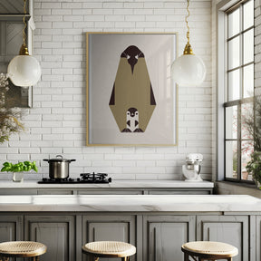 Golden Animals - Royal Penguin (white) Poster