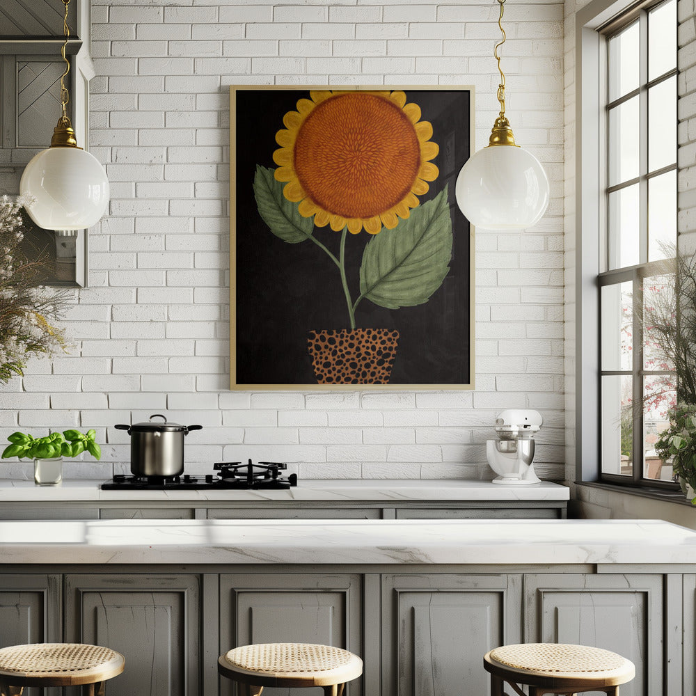 Sunflower Pot Poster