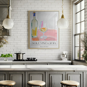 Sole, vino, gioia Poster