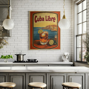 Cuba Libre Vintage Commercial Poster