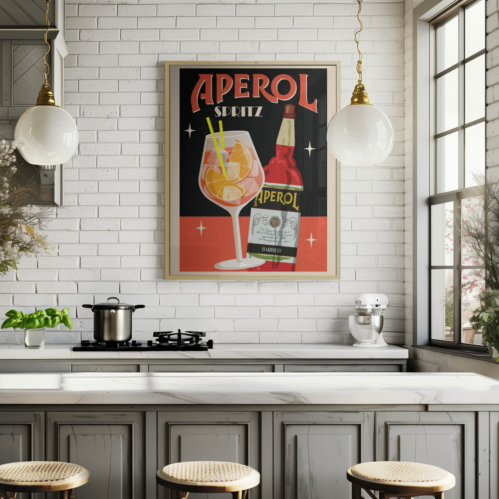 Aperol Spritz_Black Poster